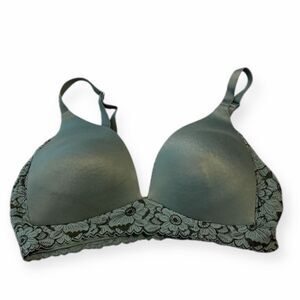 AERIE Women’s Green Real Sunnie Wireless Lightly Lined Bra Size 36C